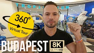 Visit Tropicarium Budapest Hungary  VR 360° Vlog and Virtual Tour of the Oceanarium 8K [upl. by Ayr]