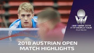 Anton Kallberg vs Alexander Valuch  2018 ITTF Austrian Open Highlights Pre [upl. by Auqined]