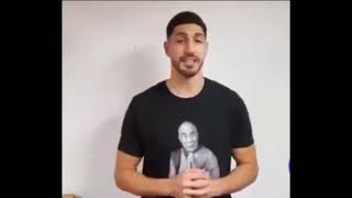 241024 ENES KANTER NBA PLAYER HEARTY THANK YOU SO MUCH [upl. by Nyliac]