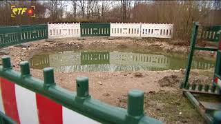 Ein Provisorium  Im Naturpark bei der Kreuzeiche wird eine Wasserleitung ersetzt [upl. by Ytisahc]