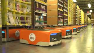 Amazon warehouse robots [upl. by Oinoitna]