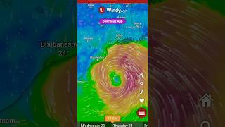 CyclonicStorm DANA Moving towards Odishaheavy rains imd cyclonic odisha odishanews bjp windy [upl. by Artemahs]