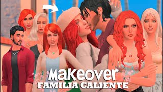 Cambio de look a la familia Caliente Makeover  CC Folder Los sims 4 [upl. by Kazimir867]