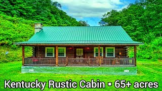 Kentucky Log Cabin For Sale  265k  65 acres  Kentucky Farms For Sale  Kentucky Land For Sale [upl. by Oneladgam]