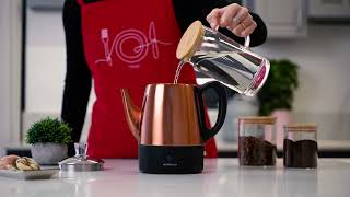 Mixpresso Electric Percolator Coffee Pot  Premium Quality 4 Cups Stainless Steel Percolator [upl. by Annoyek692]