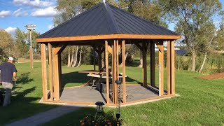 Building a gazebo [upl. by Llehsad57]