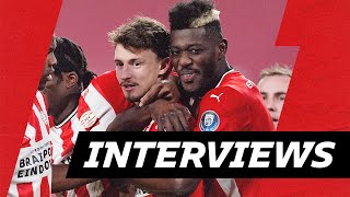 Boscagli the Flying Frenchman 🇫🇷 GÖTZE happy at PSV 😁 Fein on first goal  INTERVIEWS PSVVVV [upl. by Voe491]