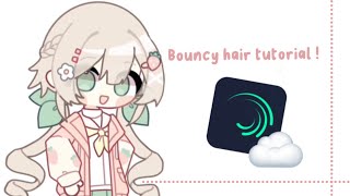 Bouncy hair  tweening tutorial  alight motion \ ヮ [upl. by Aicekan162]