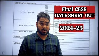 CBSE Date Sheet 2025 OUT 🚨 Official NOTICE CBSE Latest News  Class 10 and 12th Board DATESHEET OUT [upl. by Neron506]