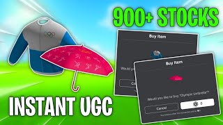 NEW  Roblox Instant UGC  Olympic Umbrella amp Hoodie  900 Stocks [upl. by Yuh]