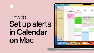 How to set up alerts in Calendar on Mac  Apple Support [upl. by Naval]