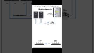 450w 460w 2 Güneş Paneli Seri Bağlantı Nasıl Yapılır  12v Karavan Güneş Paneli Elektrik Tesisatı [upl. by Clyte]