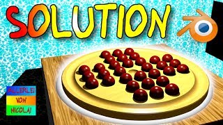 MARBLE SOLITAIRE SOLUTION  How To Solve Resta Um  Solo Test  Solitär Lösung  Peg Solitaire [upl. by Brine]