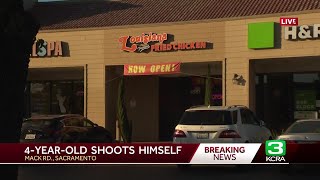 4yearold child shoots himself with gun in Sacramento [upl. by Nilok]