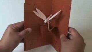 Kirigami Dragonfly  Easy to Make Kirigami Popup Card [upl. by Immas]