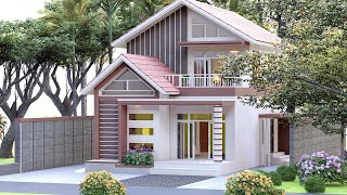 4 Bedroom  Cozy Concepts House Design Special Beautiful and Cozy House Design  House 8x12 Meters [upl. by Brendon988]