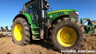 2017 John Deere 6130M 45 Litre 4Cyl Tractor 130137HP with Lemken Plough [upl. by Annahc]