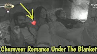 bigg boss 18 live  Chumveer Hue Pehli Baar Romantic Blanket Ke Andaar  Chum NE Diya Ishara ♥️♥️ [upl. by Cirillo]