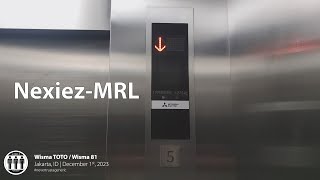 Mitsubishi MRL Parking Lifts  Elevators  Wisma 81  Wisma Toto Jakarta [upl. by Llennahs737]