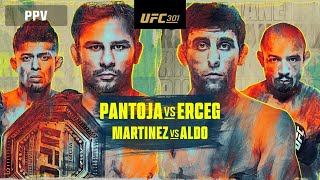 UFC 301 LIVE PANTOJA VS ERCEG LIVESTREAM amp FULL FIGHT COMPANION [upl. by Aslam]