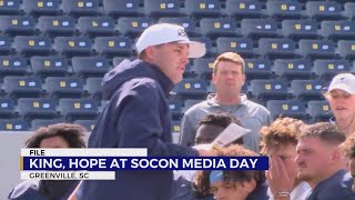 ETSUs King Hope to speak at SoCon Football Media Day [upl. by Christiane]