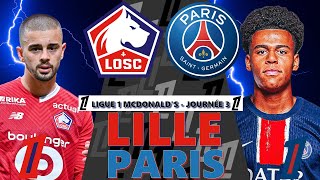 LIVE 🔴 LILLE 🔴⚪ VS PSG 🔵🔴  3EME JOURNÉE DE LIGUE 1 LILLEPSG football psg lille [upl. by Naut]