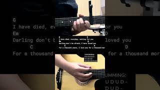 A Thousand Years  Christina Perri  Easy Guitar Chords Tutorial For Beginners guitarlesson [upl. by Liatris]