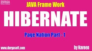 Hibernate tutorial  Page Nation Part  1 by Naveen [upl. by Aimahc624]