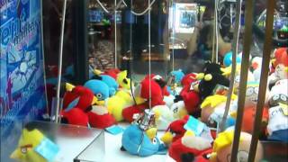 Angry Bird Claw Machine Clean OUT [upl. by Seerdi679]