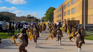 University of Arkansas Pine Bluff amp Southern University Marching Band marching in UAPB vs SU 2024 [upl. by Liba341]