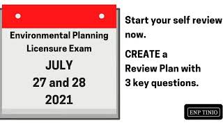 3 Key Questions to Plan Your SelfReview for the Environmental Planning Board Exam  EnP Tinio [upl. by Aniehs]