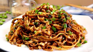 Zero Skills Needed Szechuan Spicy LoMein 四川香辣干捞面 Chinese Dry Chilli Garlic Noodles Recipe [upl. by Enilarac]