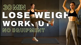 Exercise to lose weight fast at home  No equipment  30 min [upl. by Simson]