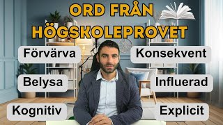 Ord från högskoleprovet – Hur många kan du Svenska [upl. by Haakon]