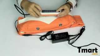 7866 Vibro Sauna Infrared Massage Belt With Sauna Function Orange10003471 [upl. by Koralle]