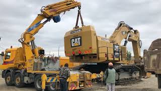 Amazing Heavy Transports Of Huge Excavators amp Dumpers  Mega Machines Movie [upl. by Laikeze]