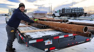 Northern Lights amp Canning Pike Chowder  Fairbanks Alaska Supply Run [upl. by Irved]