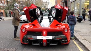 2Million 963 HorsePower Ferrari LAFERRARI on the road in London [upl. by Leinahtam]