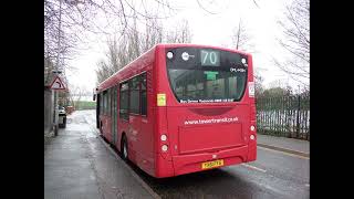 Tour on E200 ExFLN TT DML44284 YX61FYG Route W15 with Blind Change at Higham Hill Cogan Avenue Stand [upl. by Krystin480]