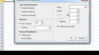 Planejamento do Experimento  Fatorial Completo DOE [upl. by Eityak647]