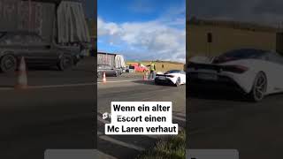 Treffen der Generationen 14 Mile Battle MC Laren VS Escort Turbo efrgermany [upl. by Johnsson]