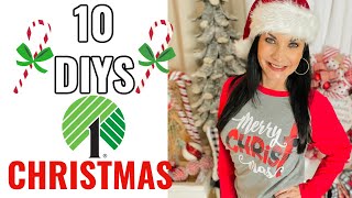 🌲10 DIY DOLLAR TREE CHRISTMAS WREATHS GARLANDS🌲 Ep 15 quotI love Christmasquot Olivias Romantic Home DIY [upl. by Cattan]