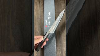 Yu Kurosaki Aogami Super Hammered KOKUSENEI Petty KnifeUtility 150mm with Full Ebony Handle [upl. by Mihalco]