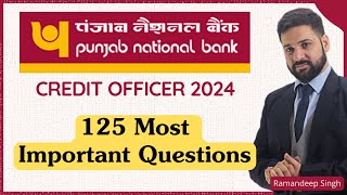 PNB SO Credit Officer 2024 125 most Important Questions [upl. by Rowland819]