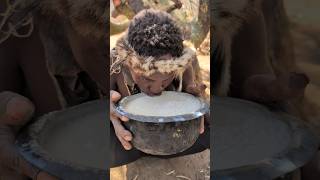 Wow what a delicious Juice Hadza boys prepares today 😋😍‼️ So delicious villagelife food cooking [upl. by Goober102]