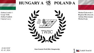 Gomoku TWBC 2024  Hungary A vs Poland A [upl. by Aelam19]