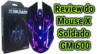 Review do Mouse Gamer X Soldado GM 600 Infokit [upl. by Irvin]