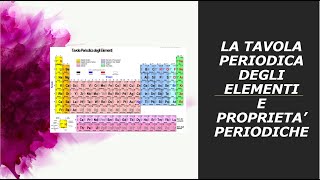 la tavola periodica degli elementi e le proprietà periodiche [upl. by Bertold913]