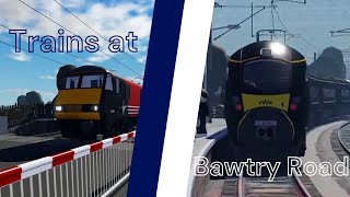 Trains at Bawtry Road in British Railway Roblox [upl. by Garland57]