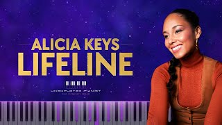 Alicia Keys  Lifeline Piano cover  Tutorial  Karaoke [upl. by Nayd]